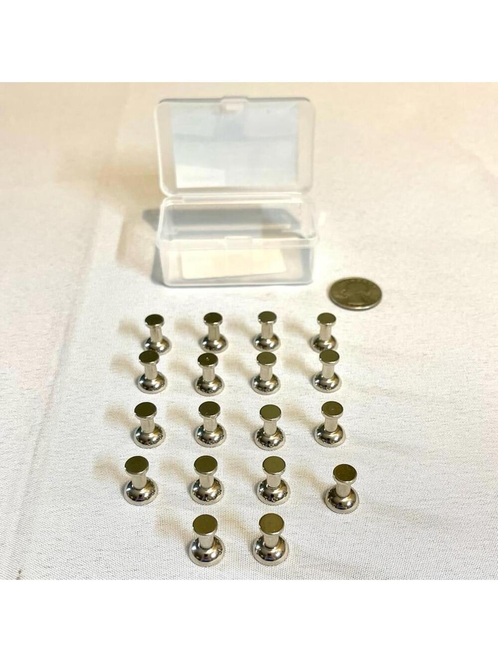 Magnetic Push Pins for Refrigerator Magnets (18 Magnets)